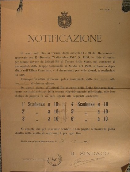 Bando Comune di Carini - Notificazione: si rende noto che, …