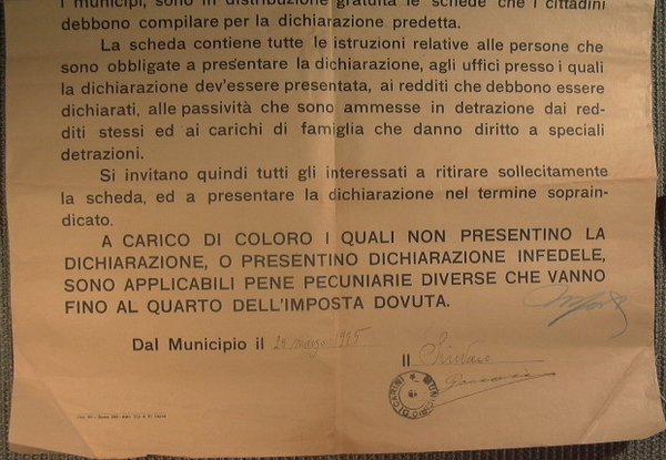 Bando Comune di Carini - Imposta complementare progressiva sul reddito …