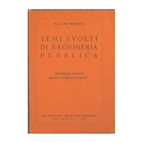 Temi svolti di ragioneria pubblica