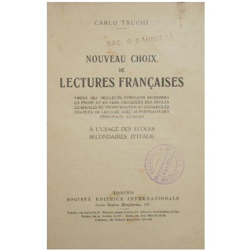 Nouveau choix de lectures francaises