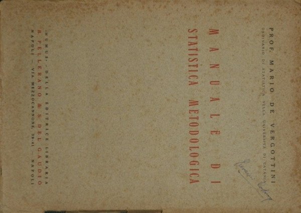 Manuale di statistica metodologica