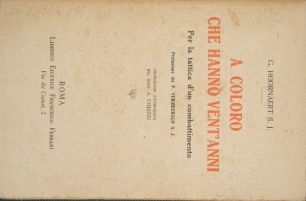 A coloro che hanno vent'anni