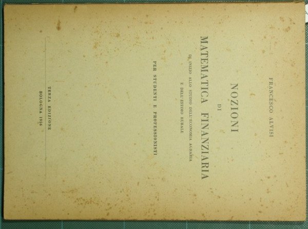 Nozioni di matematica finanziaria