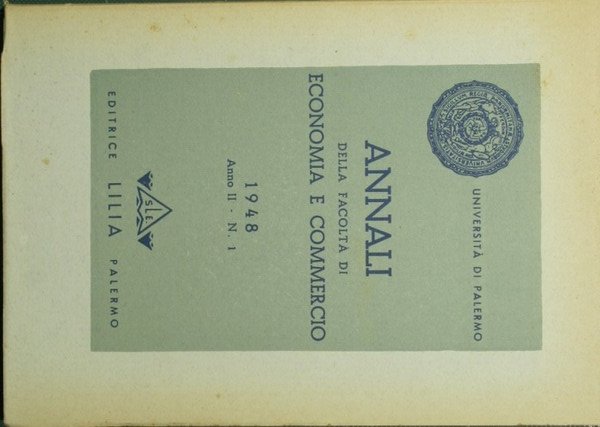 Annali della Facoltà di Economia e commercio di Palermo. 1948