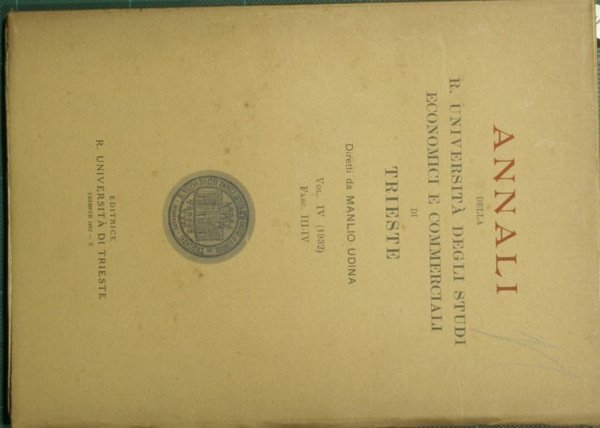 Annali della R. Università degli Studi economici e commerciali di …