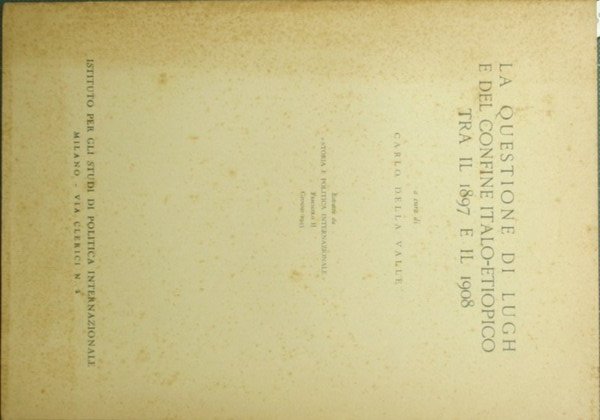 La questione di Lugh e del confine italo-etiopico tra il …