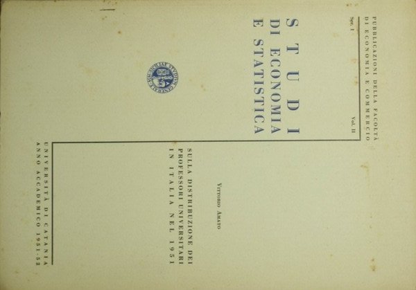 Sulla distribuzione dei professori universitari in Italia nel 1951