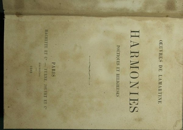 Harmonies poetiques et religieuses; La bete humaine