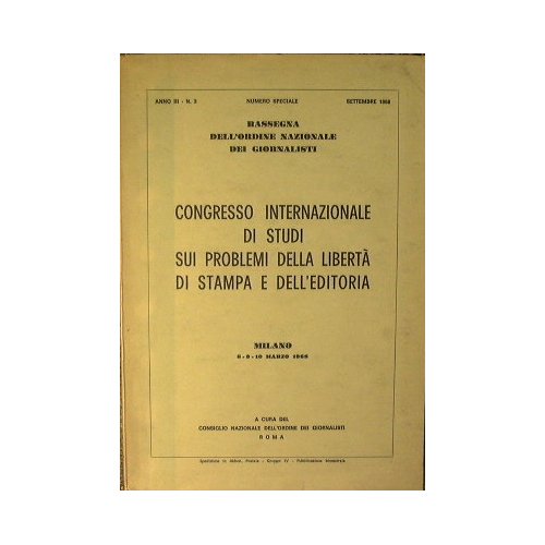 Congresso internazionale di studi sui problemi della libertà di stampa … | Immagine principale