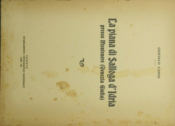 La piana di Salloga d'Idria presso Montenero (Venezia Giulia)