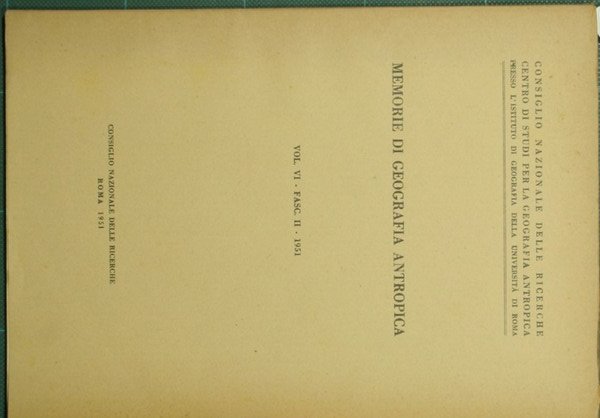 Pisa. Ricerche di geografia urbana. Memorie di geografia antropica