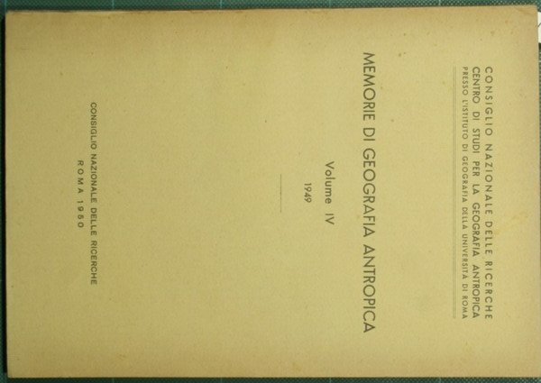 Perugia: ricerche di geograia urbana. Memorie di geografia antropica