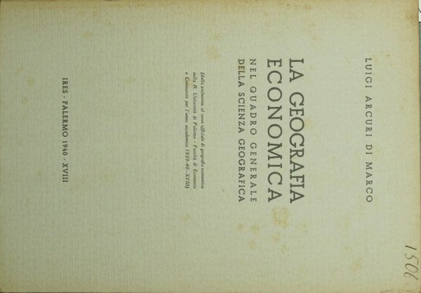 La geografia economica nel quadro generale della scienza geografica | Immagine principale