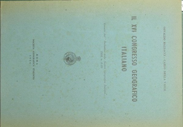 Il XVI Congresso geografico italiano | Immagine principale