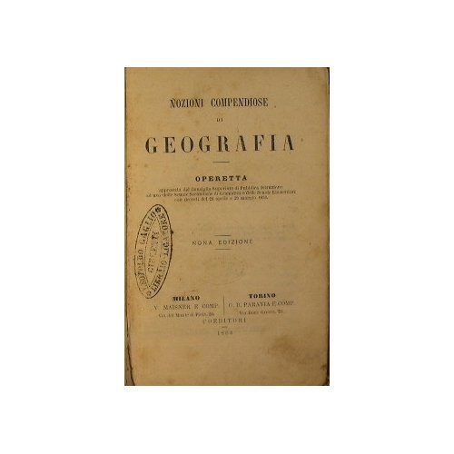 Nozioni compendiose di Geografia