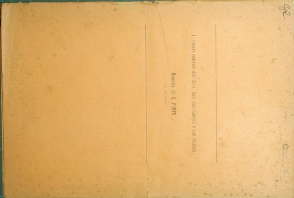 Il cratere centrale dell'Etna. Suoi cambiamenti e sue eruzioni