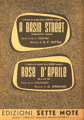 A basin Street ( moderato swin ) - Rose d'Aprile …