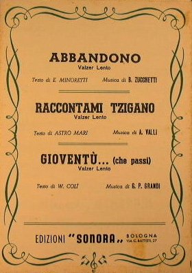 Abbandono ( valzer lento ) - Raccontami Tzigano ( valzer …