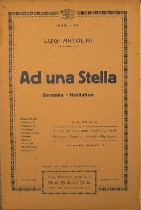 Ad una stella ( serenata hesitation ) ( tempo di …
