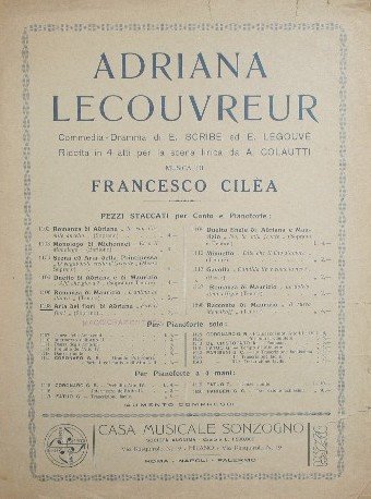 Adriana Lecouvreur. Aria dei fiori di Adriana