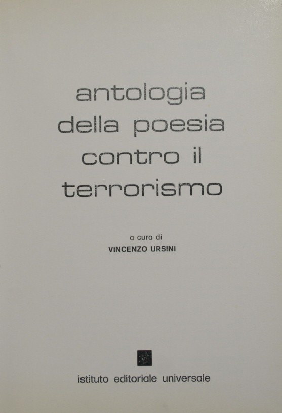 Antologia della poesia contro il terrorismo