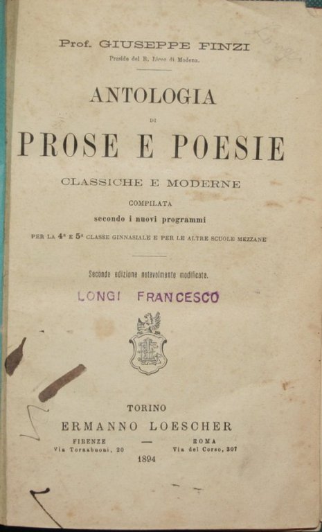 Antologia di prose e poesie