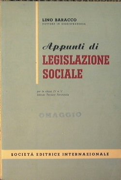 Appunti di Legislazione Sociale