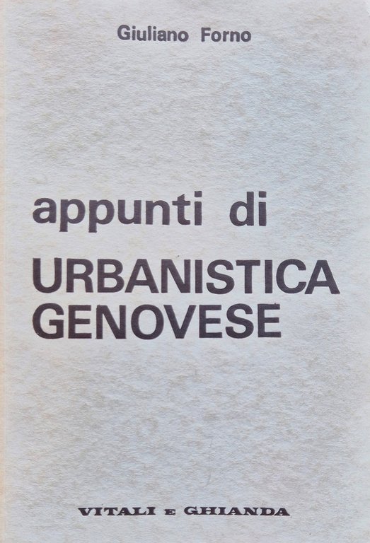 Appunti di urbanistica genovese