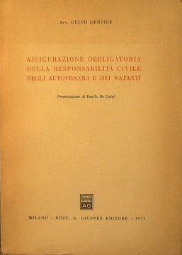 Assicurazione obbligatoria della responsabilità civile degli autoveicoli e dei natanti