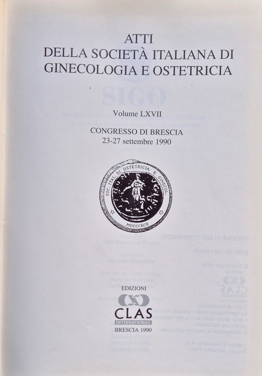 Atti della Società italiana di ginecologia e ostetricia - Vol. …