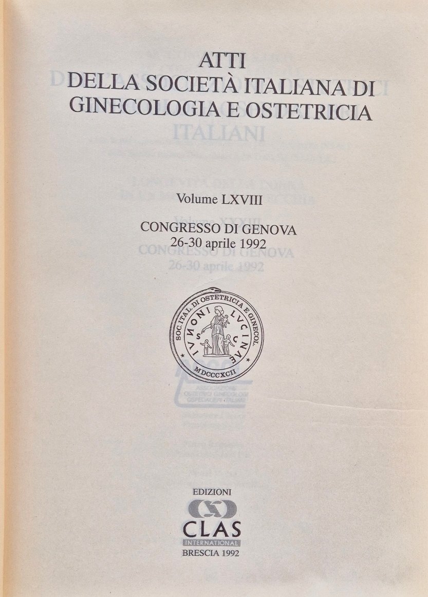 Atti della Società italiana di ginecologia e ostetricia - Vol. …