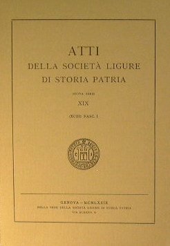 Atti della Società Ligure di Storia Patria