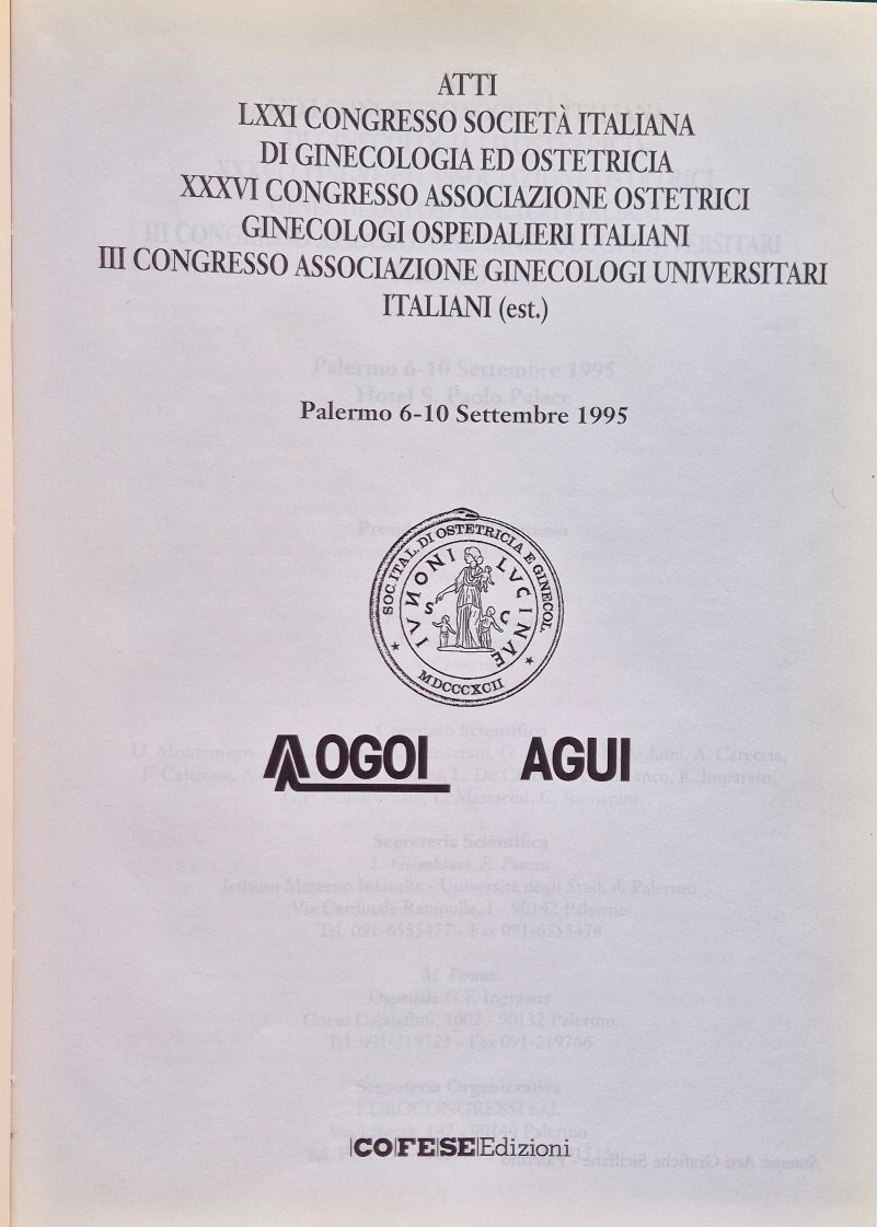 Atti LXXI Congresso Società italiana di ginecologia e ostetricia