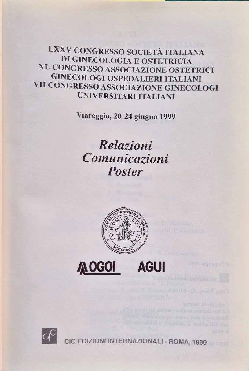 Atti LXXV Congresso Società italiana di ginecologia e ostetricia