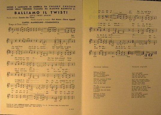 Balliamo il twist ( let's twist again ) ( tempo …