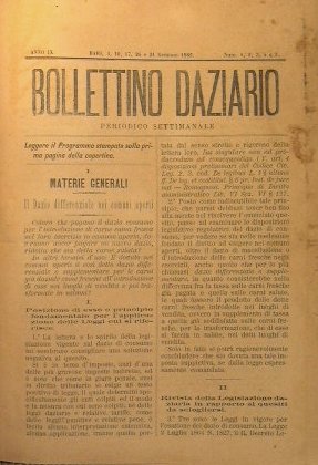 Bollettino Daziario