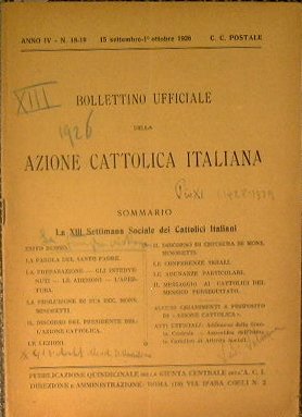 Bollettino ufficiale dell'azione cattolica italiana