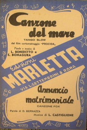 Canzone del mare ( tango slow ) - Annuncio Matrimoniale …