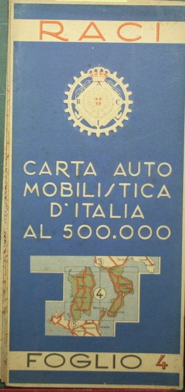 Carta automobilistica d'Italia al 500.000. Foglio 4