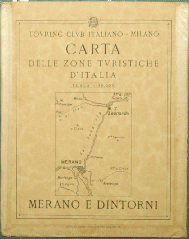 Carta delle zone turistiche d'Italia. Merano e dintorni