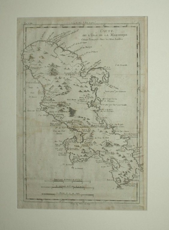 Carte de l'Isle de la Martinique colonie francoise dans les …