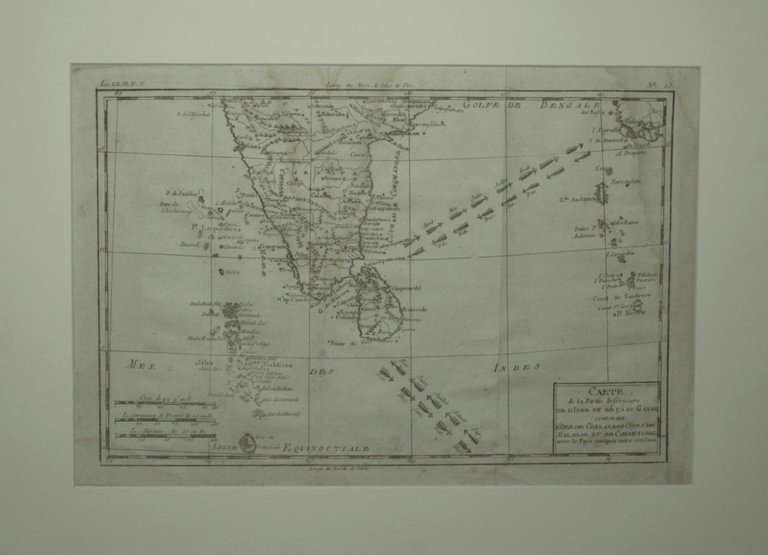 Carte de la partie inferieure de l'Inde en de Cadu …