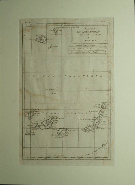 Carte des Isles Canaries avec l'Isle de Madere et celle …