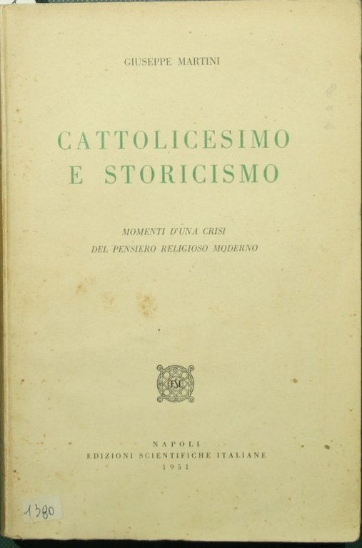 Cattolicesimo e storicismo | Immagine Gallery 2