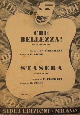 Che bellezza ( ritmo moderato ) - Stasera ( ritmo …