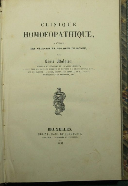 Clinique homoeopathique a l'usage des medecins et des gens du …
