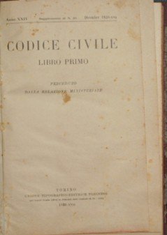 Codice Civile. Libro I