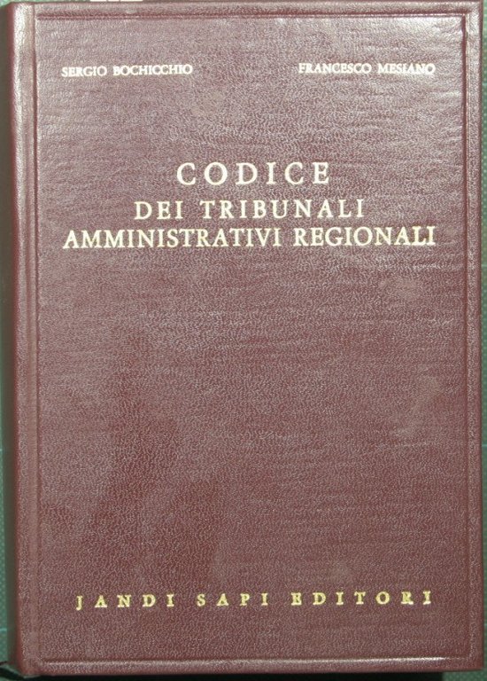 Codice dei tribunali amministrativi regionali