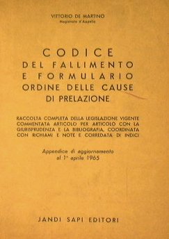 Codice del fallimento e formulario ordine delle cause di prelazione