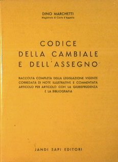 Codice della cambiale e dell'assegno